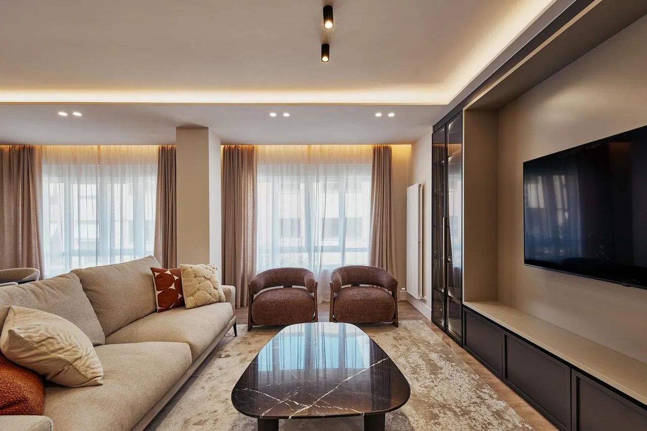 living - 200m² apartment with 9m² terrace for sale in Lista, Madrid - gallery - 6