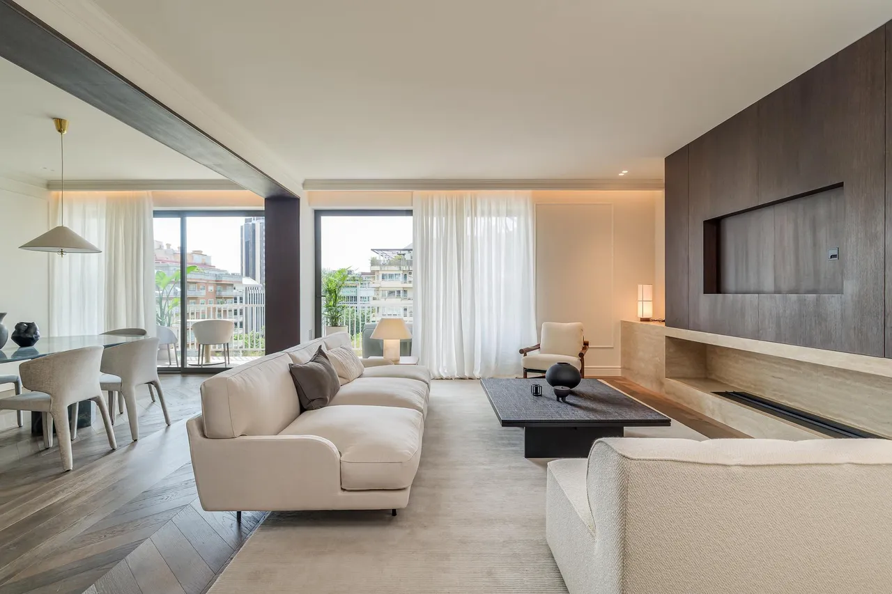 living - Piso de 211m² con 17m² terraza en venta en Turó Park - gallery - 2