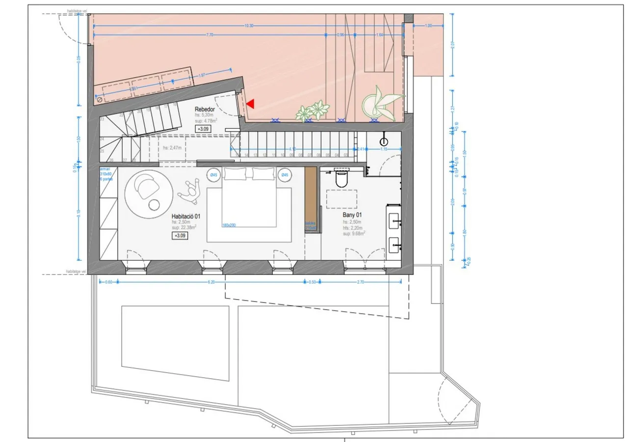 living - 200m² house / villa for sale in Aiguablava, Costa Brava - Floor Plan - 3