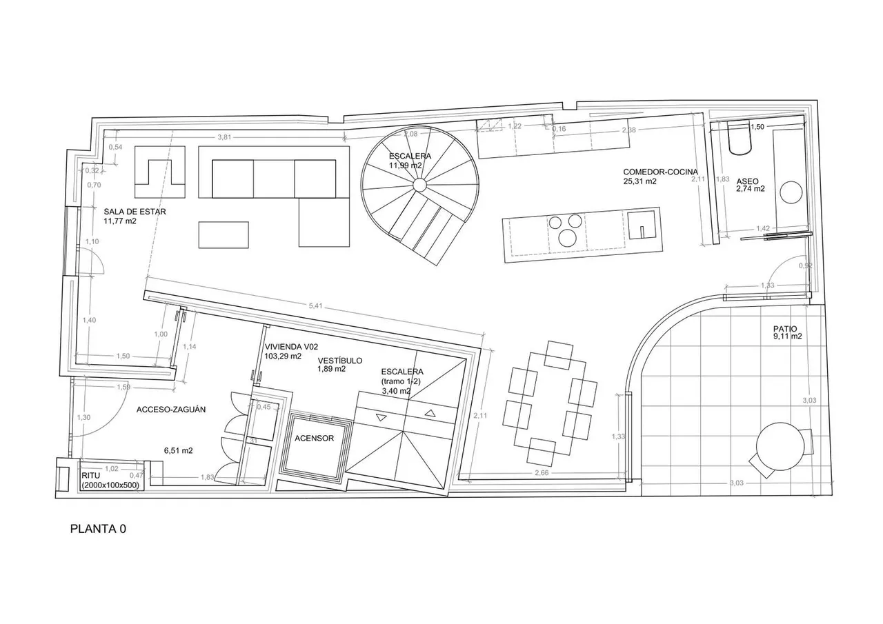 living - The Cañete Homes - Floor Plan - 1