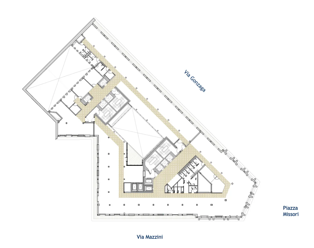 office - Palazzo Missori - Office - Dils - Plan d'étage - 1