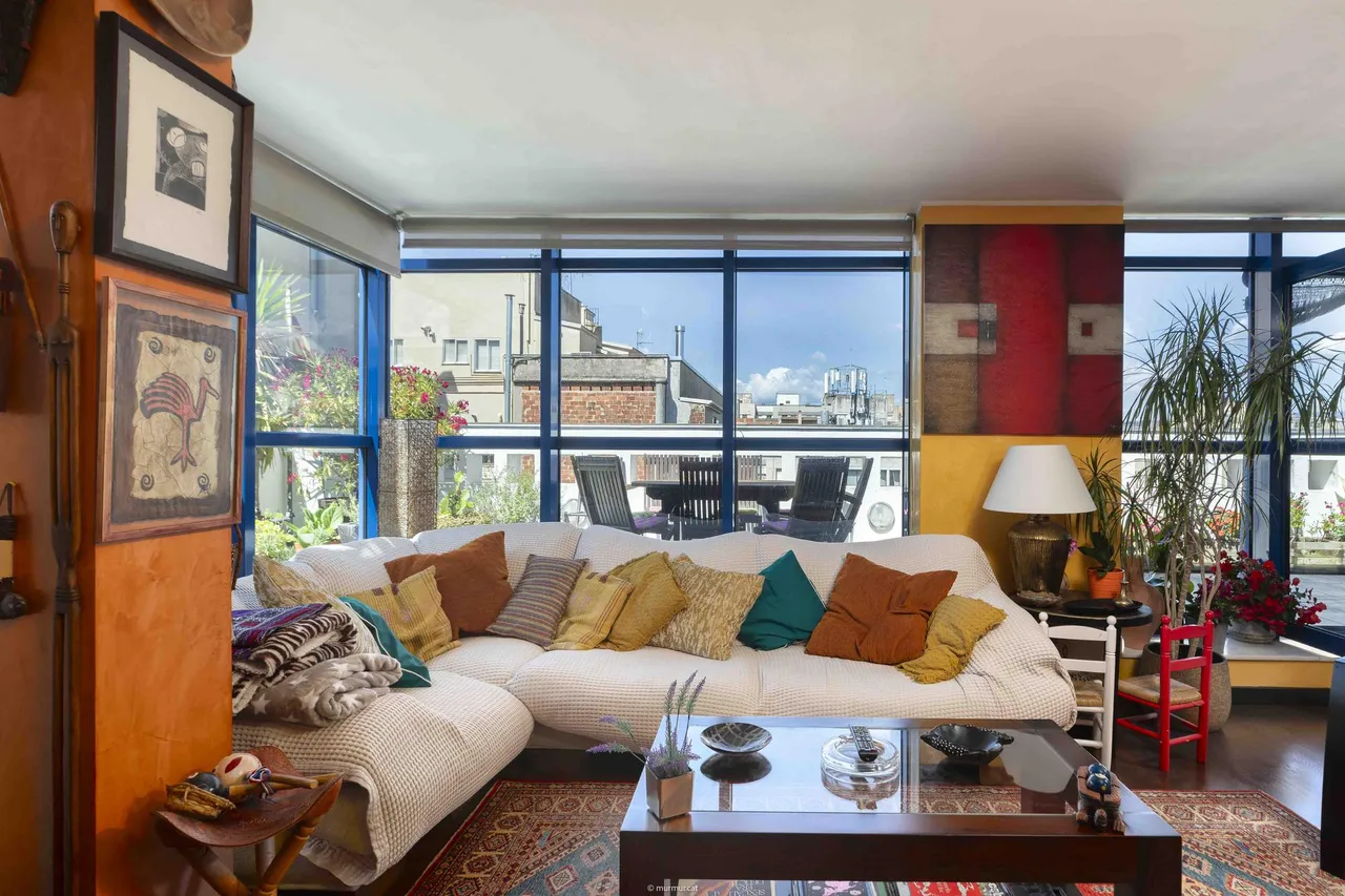 living - Ático de 154m² con 51m² terraza en venta en Barri Vell - gallery - 3