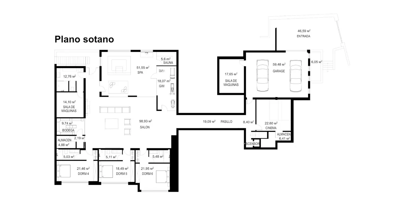 living - Casa / villa de 820m² con 427m² terraza en venta en Nueva Andalucía - Plano del piso - 1