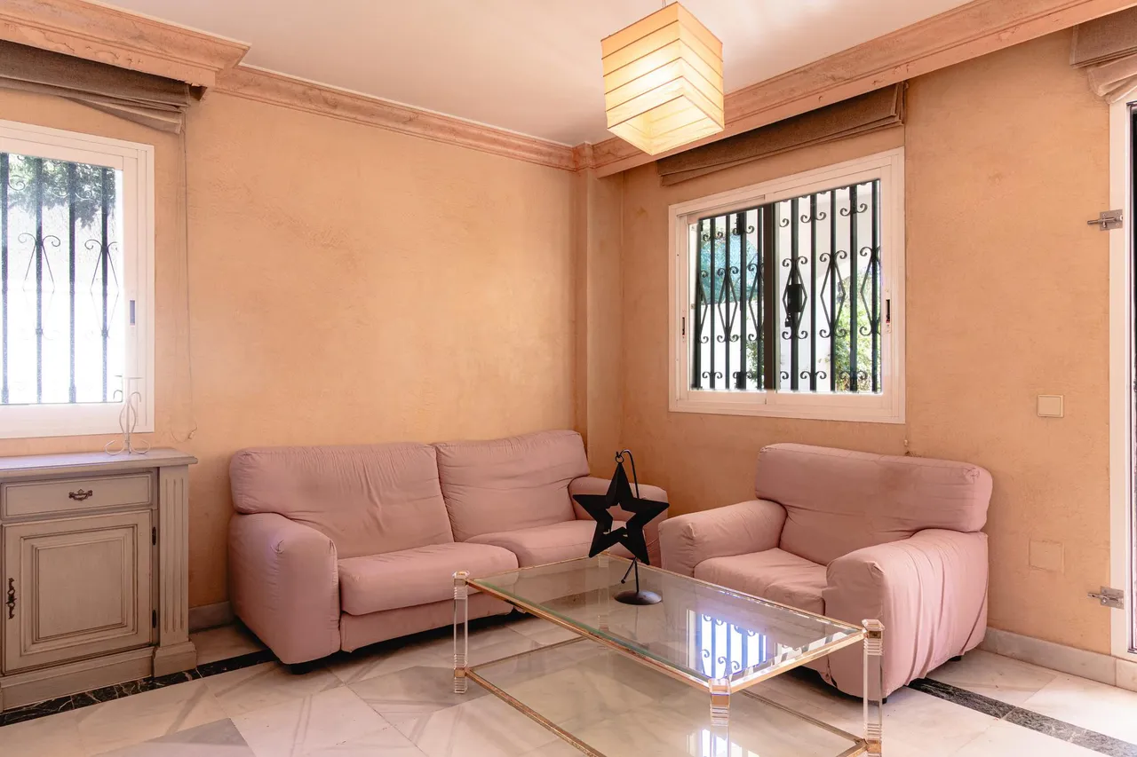living - Piso de 117m² con 35m² de jardín en venta en Milla de Oro - gallery - 5