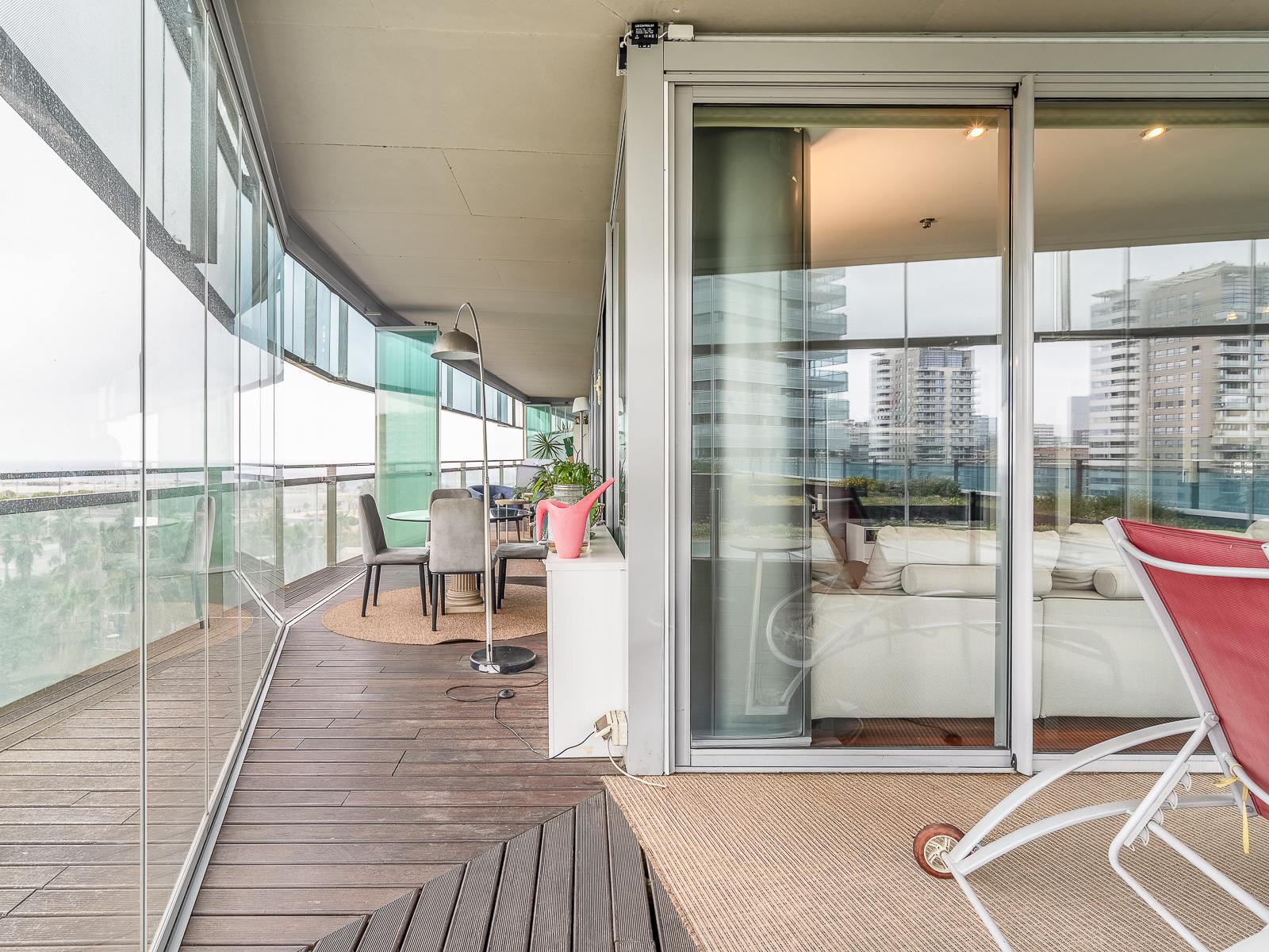 living - 133m² apartment with 72m² terrace for sale in Diagonal Mar - gallery - 6