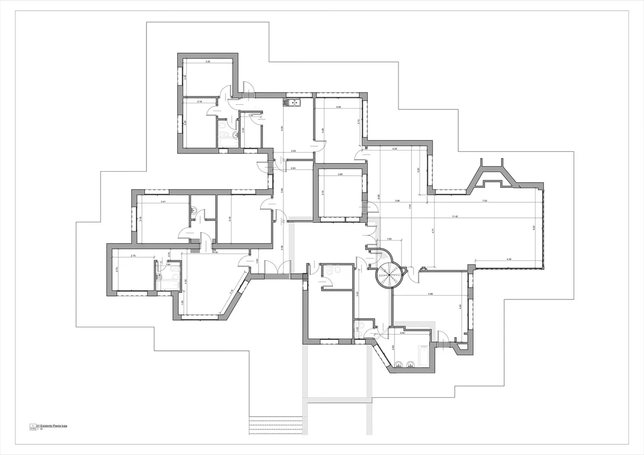 living - 600m² house / villa for sale in Ciudalcampo, Madrid - Floor Plan - 2
