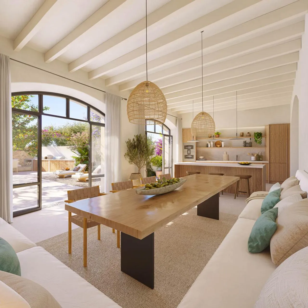 living - 300m² house / villa with 130m² garden for sale in Santa Maria del Cami - gallery - 7