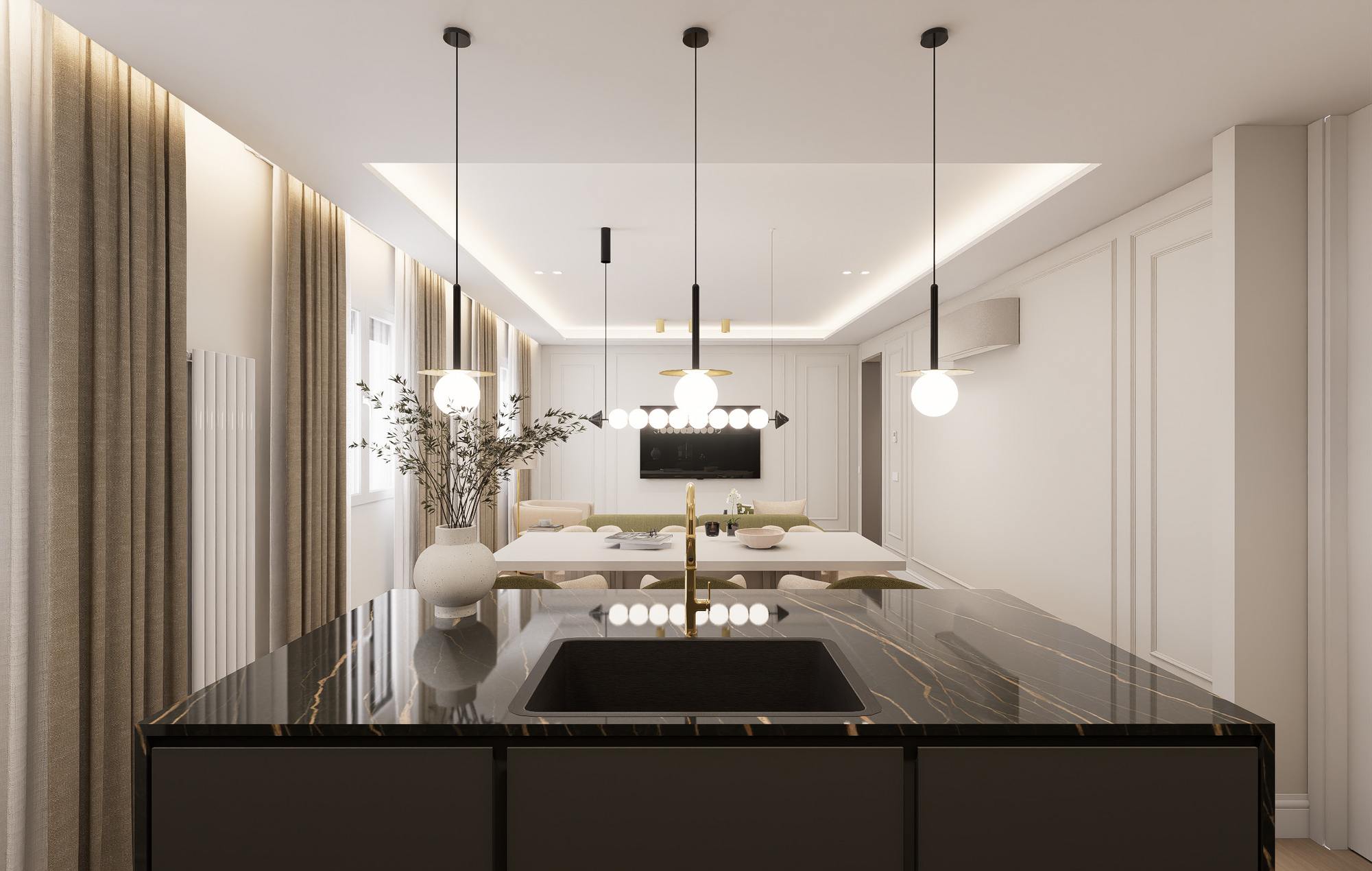 living - 116m² apartment for sale in Ibiza, Madrid - gallery thumbnail - 6