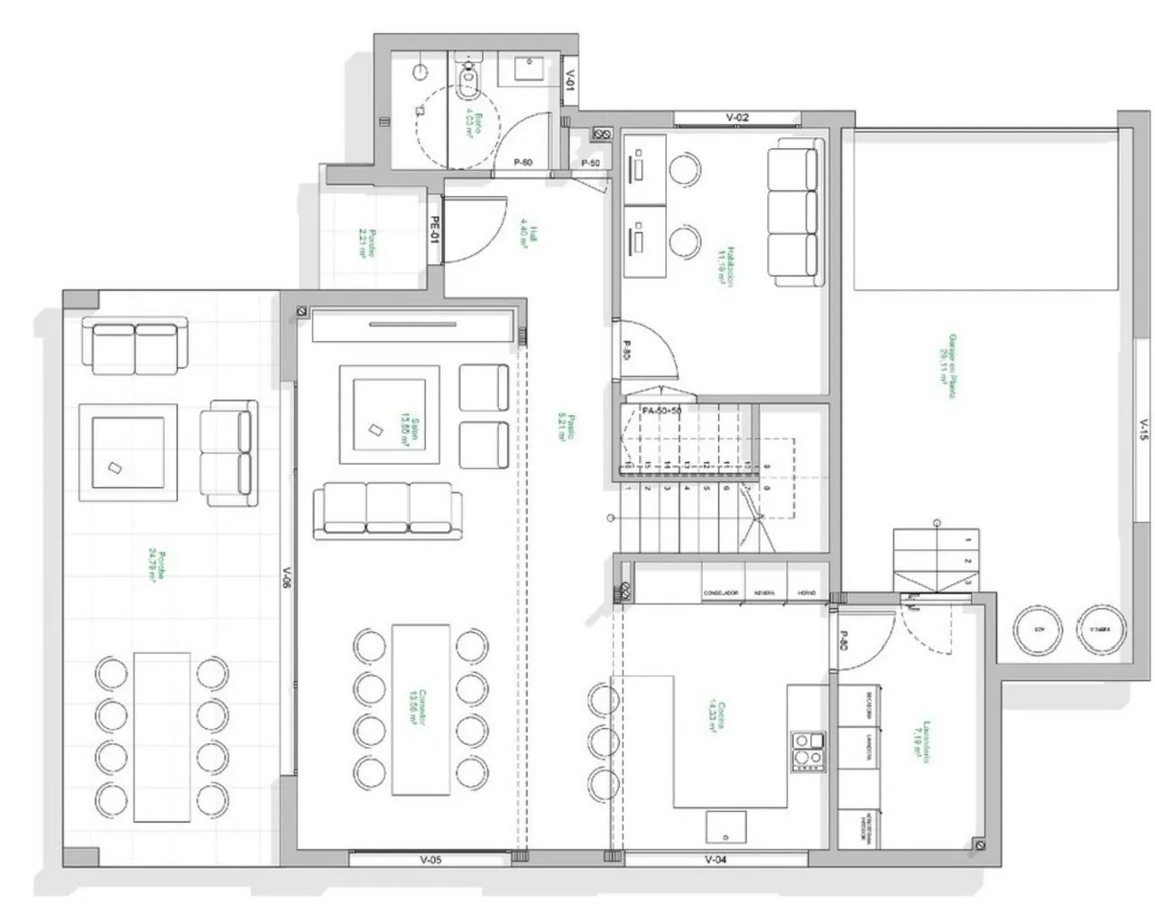 living - Casa / villa de 250m² en venta en Calella de Palafrugell - Plano del piso - 1