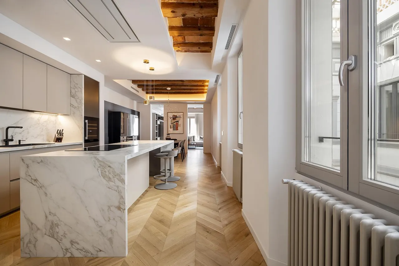 living - 183m² apartment with 6m² terrace for sale in Eixample Right - gallery - 9