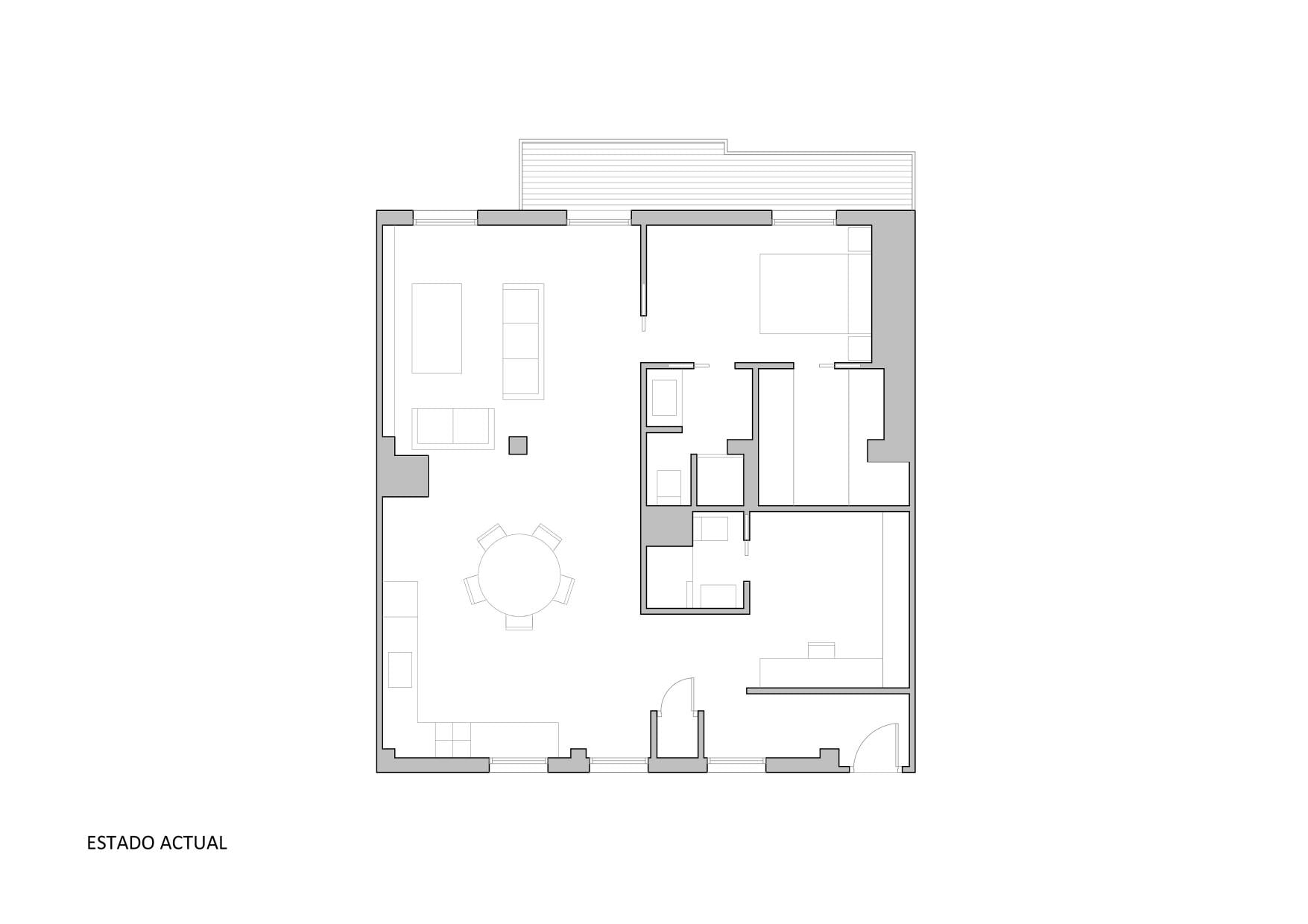 living - Piso de 88m² en venta en Ruzafa, Valencia - Plano del piso thumbnail - 2