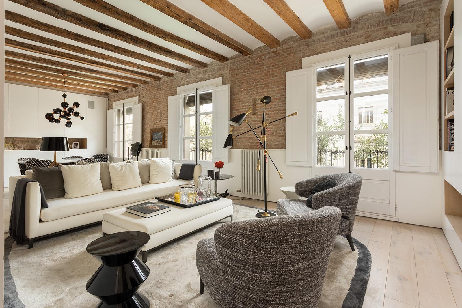 living - Piso de 132m² en venta en Gótico, Barcelona - gallery - 5