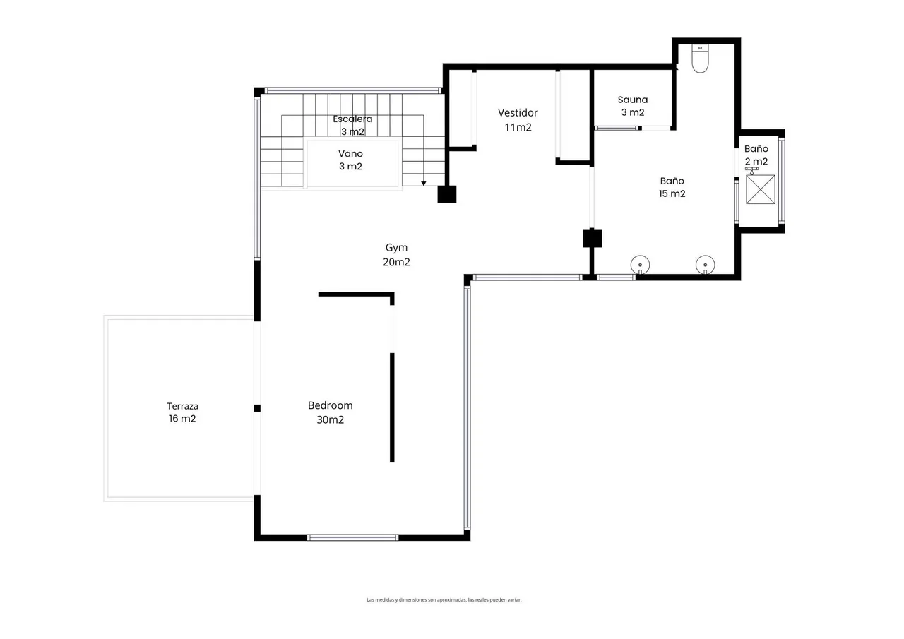 living - Casa / villa de 550m² en venta en Terramar, Barcelona - Plano del piso - 2
