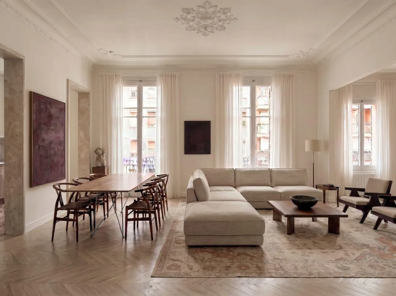 living - Piso de 201m² en venta en Sant Gervasi - Galvany, Barcelona - gallery - 2