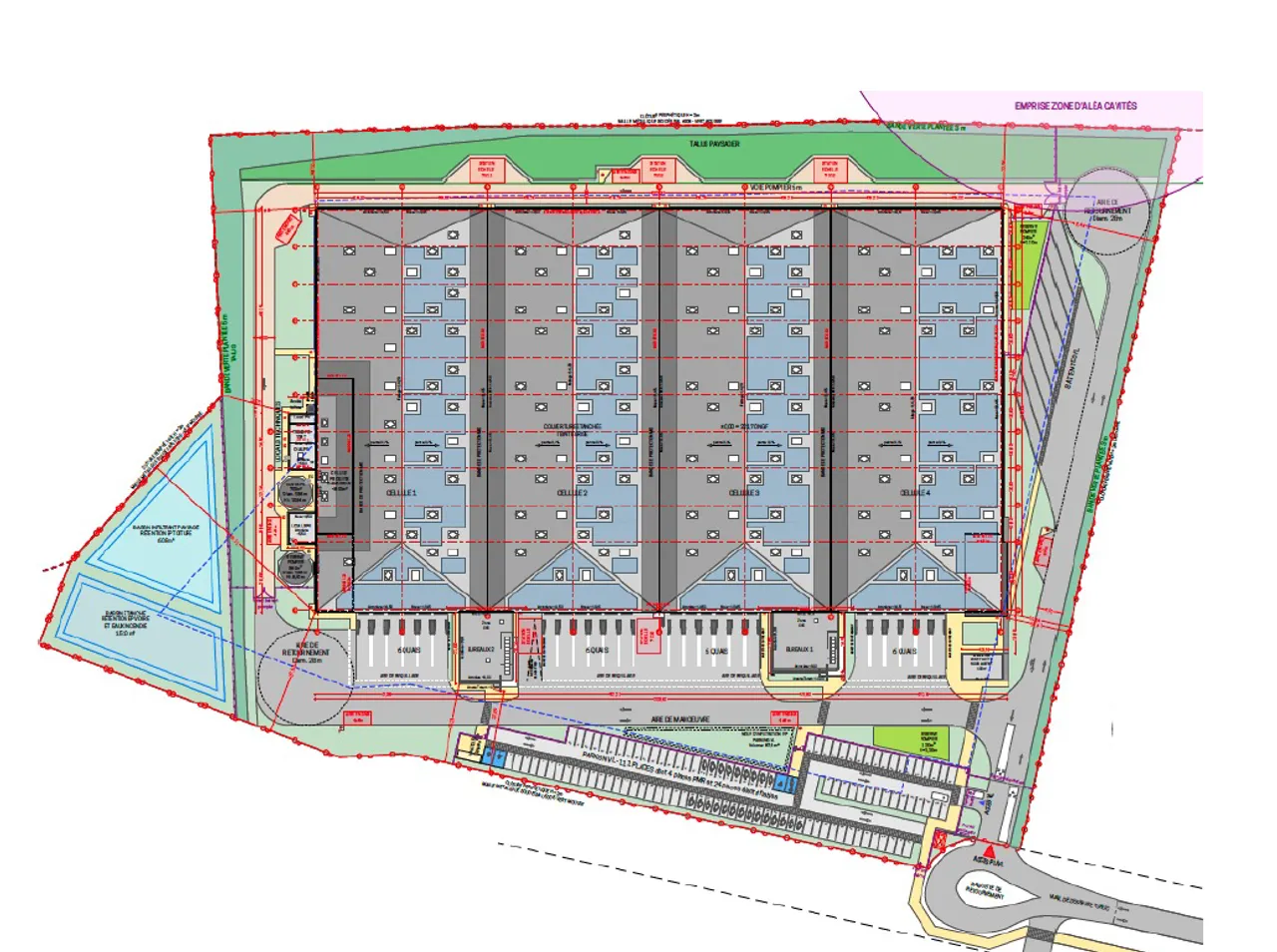 logistics - Logistics Warehouse For Rent - Floor Plan - 1
