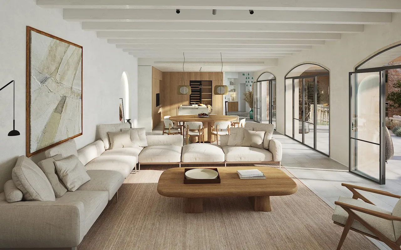 living - Casa / villa de 375m² en venta en Ses Salines - gallery - 3