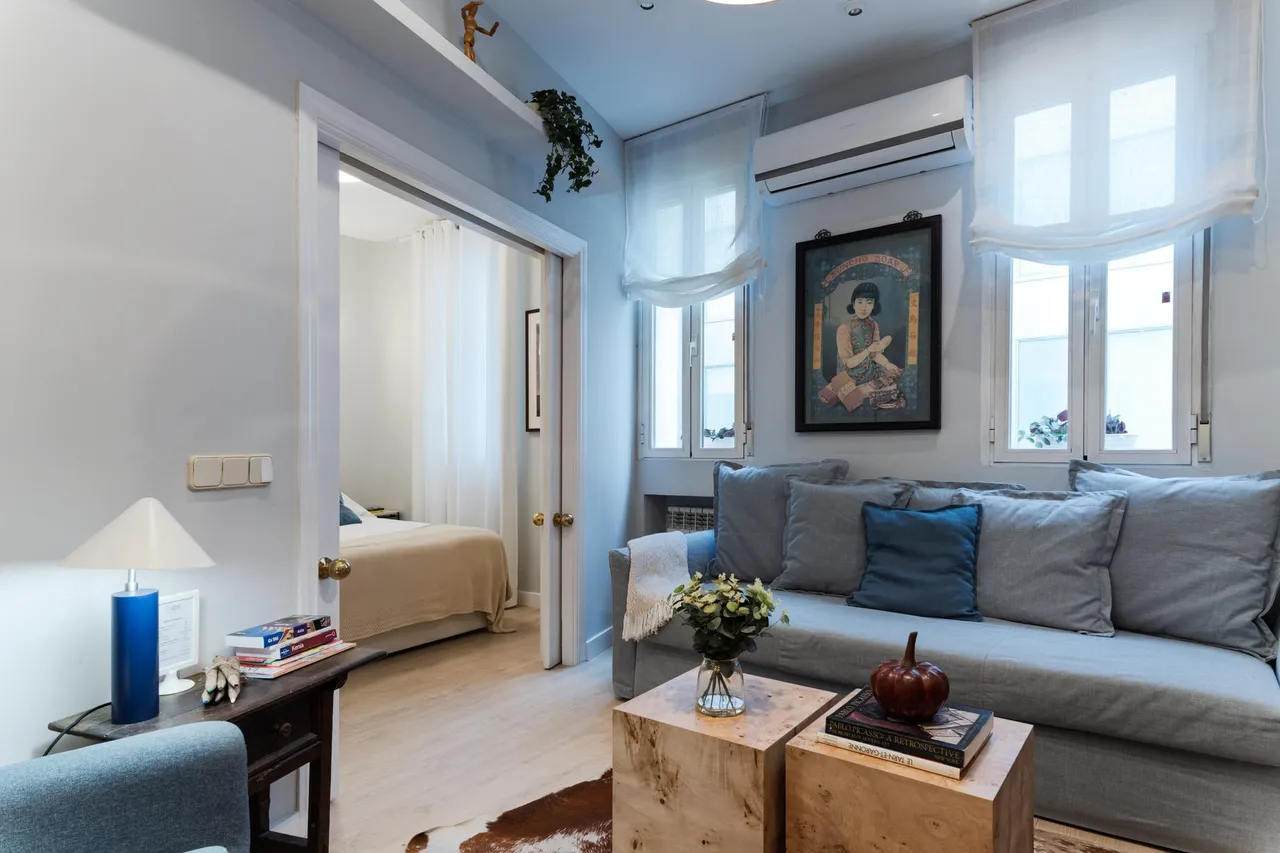 living - 53m² apartment for rent in Castellana, Madrid - gallery - 4