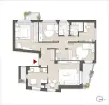 living - Cascina Corba 84 - Living - Dils - Planimetria thumbnail - 1
