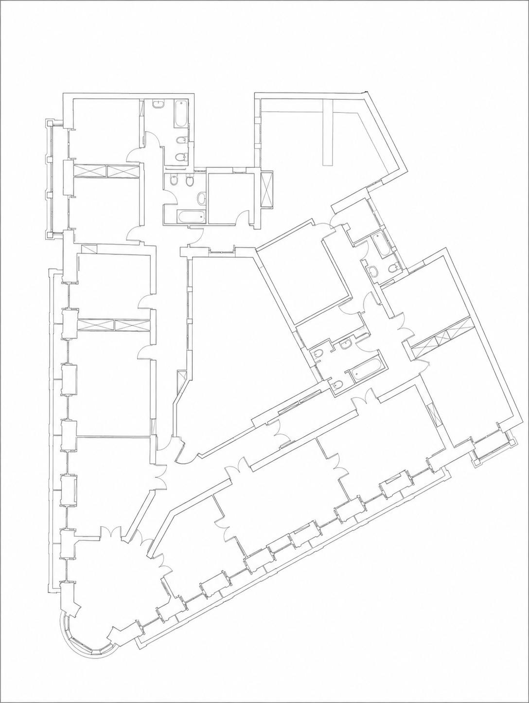 living - 490m² apartment for sale in Argüelles, Madrid - Floor Plan thumbnail - 1