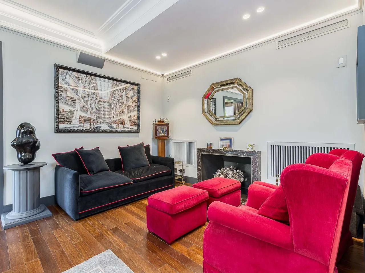 living - Piso de 563m² con 80m² terraza en venta en Turó Park - gallery - 5