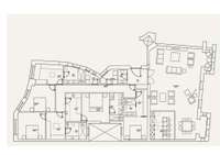 living - Piso de 342m² en venta en Almagro, Madrid - Plano del piso thumbnail - 1