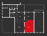office - Unitz - Unitz 1e Jan Steenstraat 84 - Office - Dils - Plan d'étage thumbnail - 3