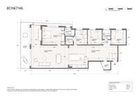 living - 180m² apartment with 23m² terrace for sale in Sant Gervasi - La Bonanova - Floor Plan thumbnail - 2