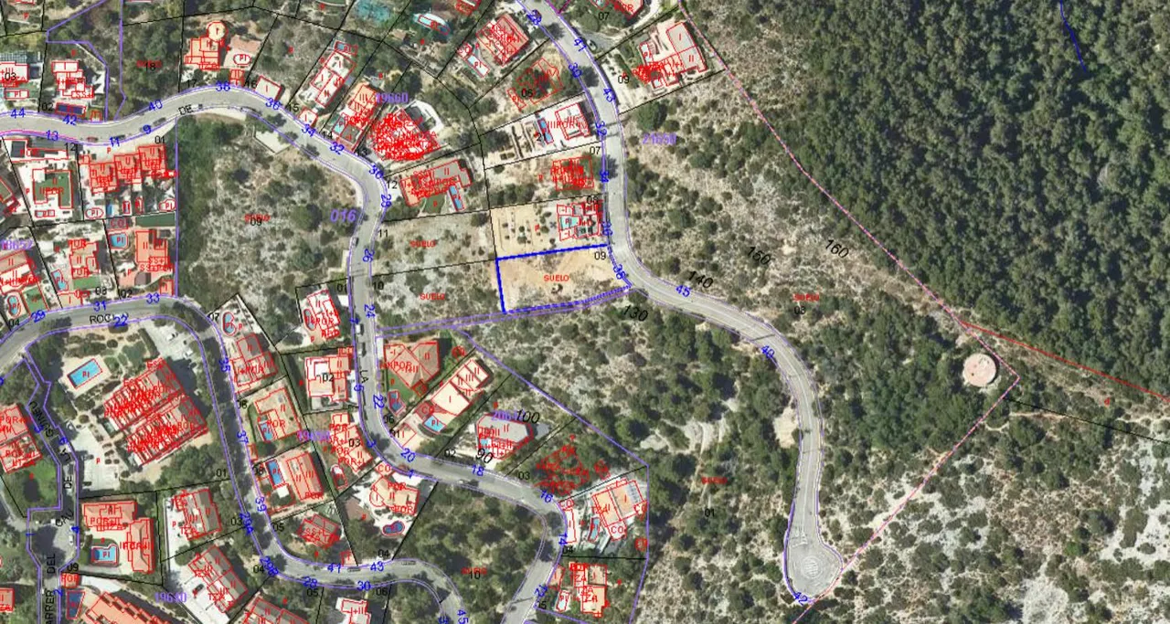 living - 889m² plot for sale in Levantina, Barcelona - Floor Plan - 1