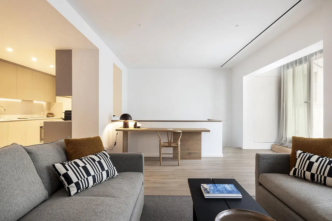 living - 238m² apartment with 49m² terrace for rent in Gràcia - gallery - 5