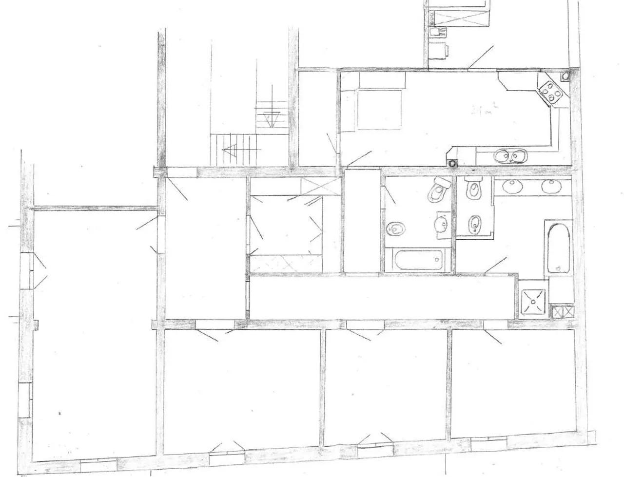 living - Piso de 300m² con 41m² terraza en venta en Palma de Mallorca - Plano del piso - 2