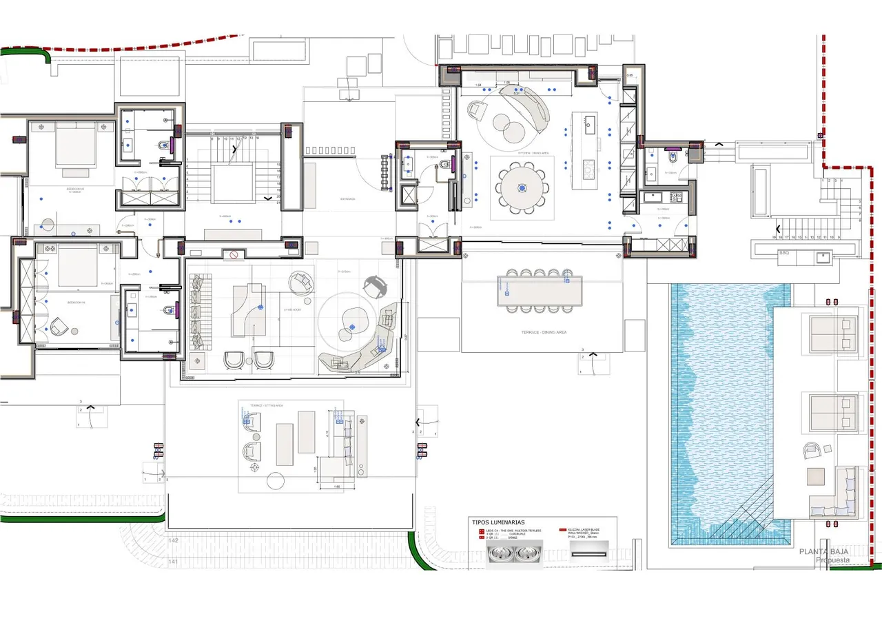 living - 851m² house / villa with 293m² terrace for sale in Quinta - Floor Plan - 2