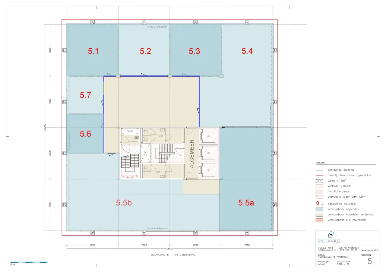 office - Unitz - Unitz Klaprozenweg - Kantoren - Dils - Verdiepingsplan - 7