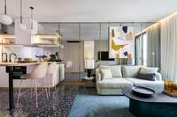 living - 45m² apartment for rent in Eixample Right, Barcelona - gallery thumbnail - 1