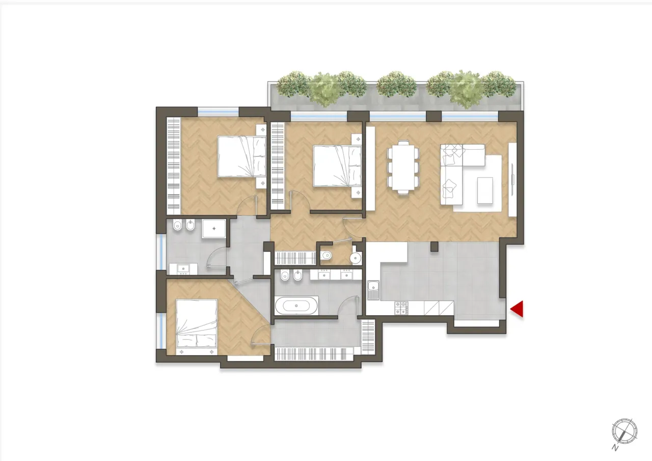 living - Monforte n42 - Living - Dils - Planimetria - 1