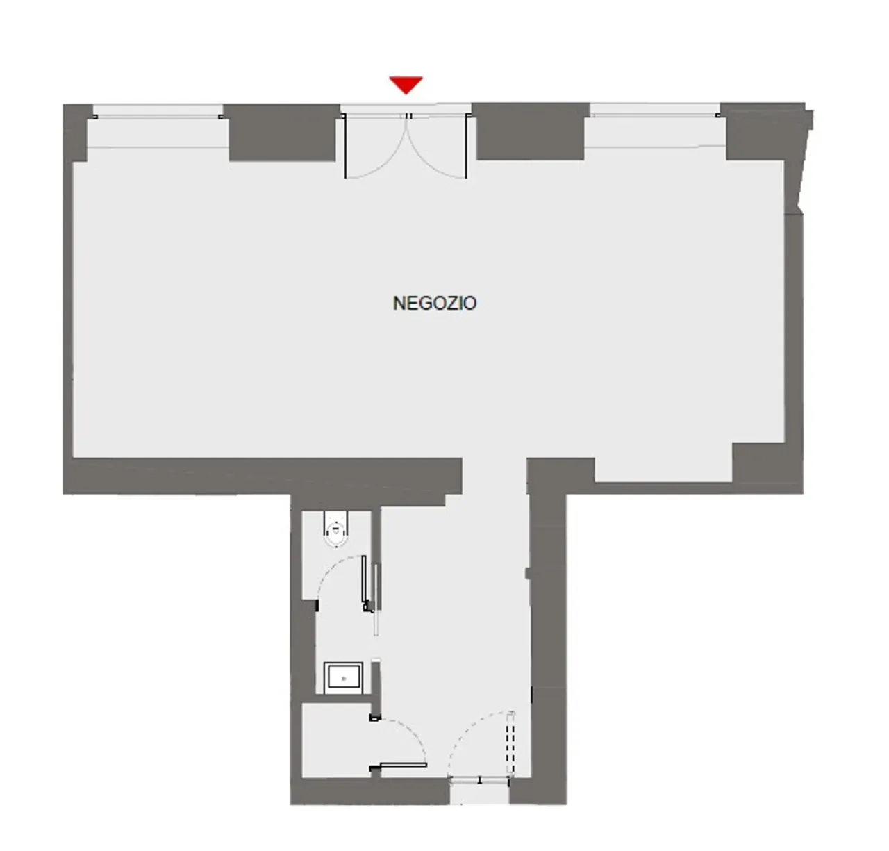 retail - Villoresi 11 - Retail - Dils - Plan d'étage - 1