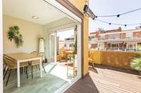 living - 90m² penthouse with 20m² terrace for sale in Sant Antoni - gallery thumbnail - 6
