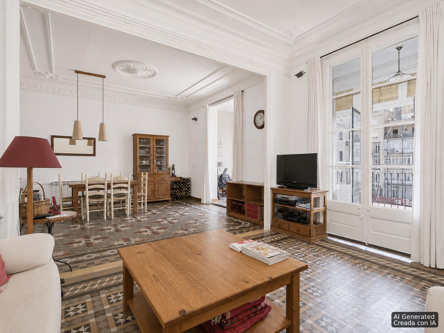 living - Piso de 156m² en venta en Eixample Derecho, Barcelona - gallery - 7