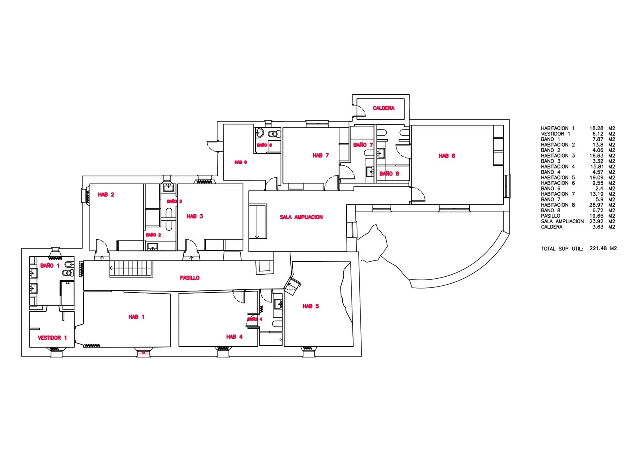 living - 1,037m² masia for sale in Sant Andreu de Llavaneres - Floor Plan - 5