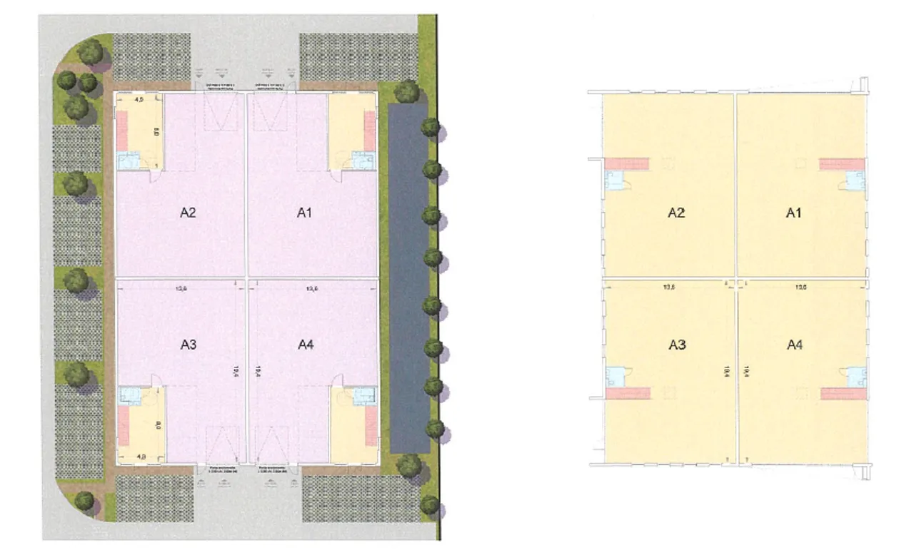 logistics - Light Industrial Premises / Offices For Sale - Planimetria - 1