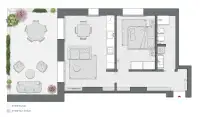 One Bedroom of 77 sqm - Edificio C1 - LivinUp  | Milano - Floor Plan thumbnail - 1