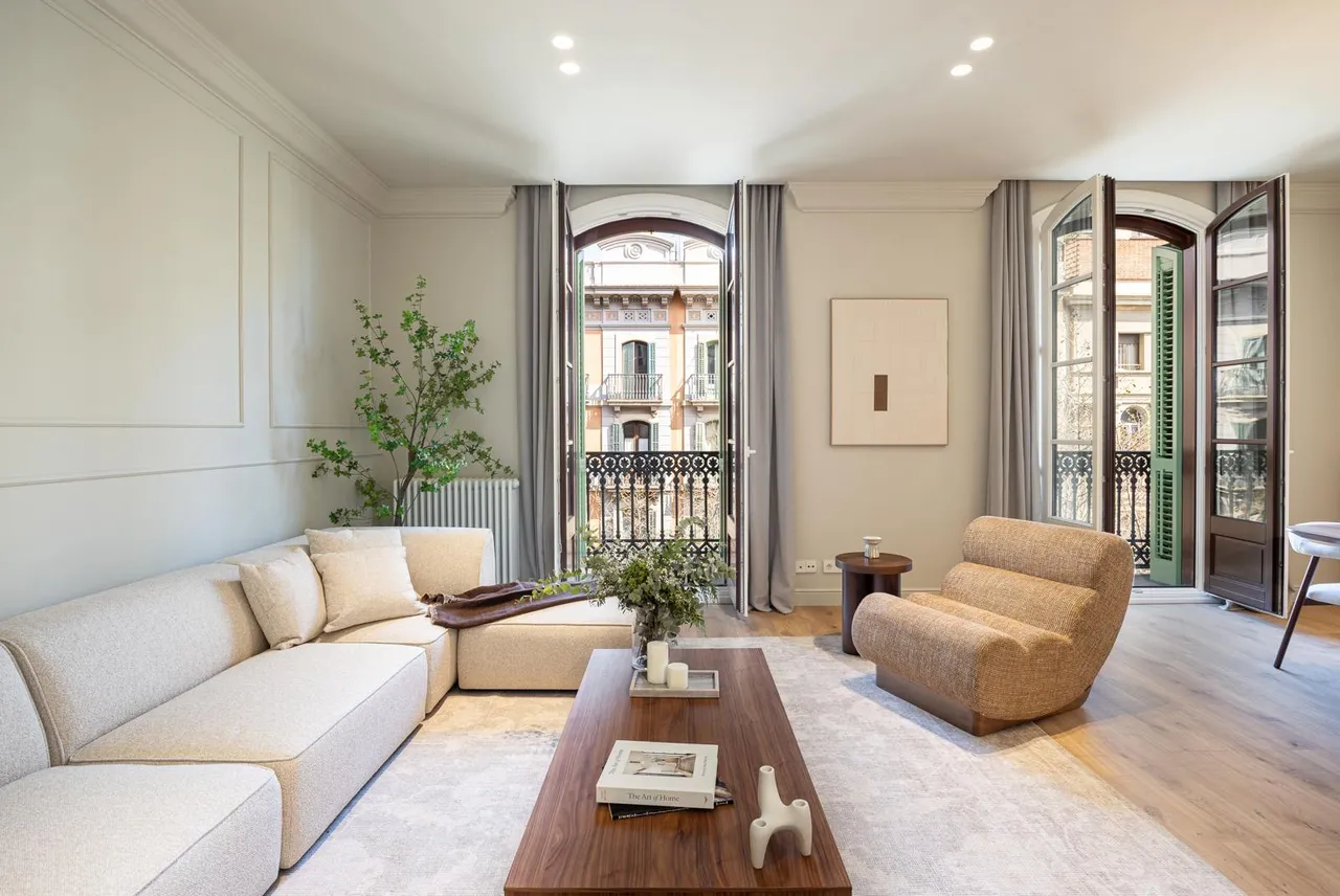 living - 200m² apartment with 15m² terrace for sale in Eixample Right - gallery - 3