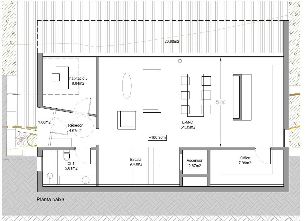 living - 365m² house / villa for sale in Premià de Dalt, Barcelona - Floor Plan - 1