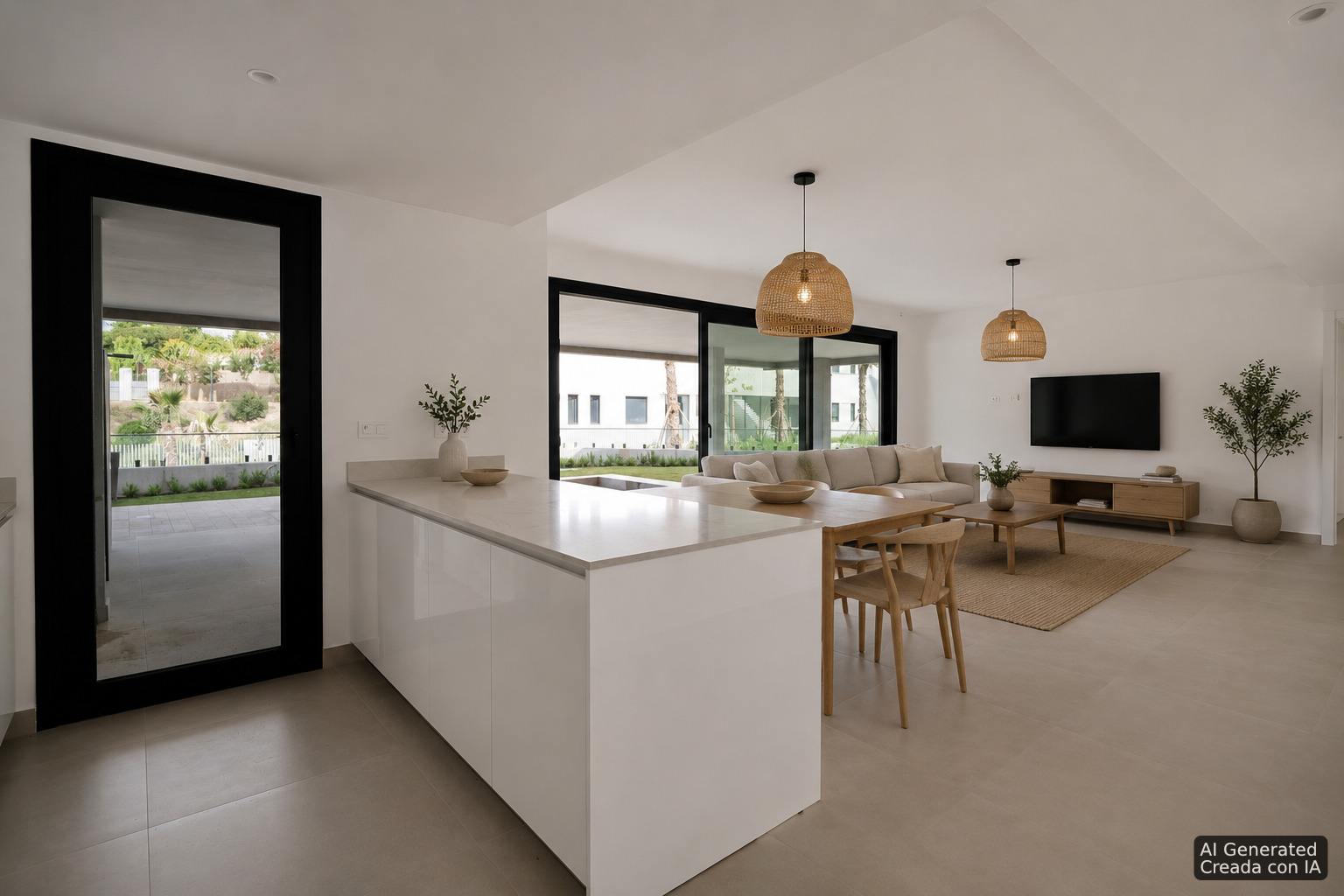 living - Piso de 152m² con 100m² de jardín en venta en Este Marbella - gallery thumbnail - 4