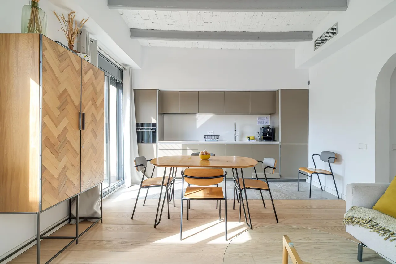 living - 85m² penthouse with 34m² terrace for sale in Eixample Right - gallery - 5