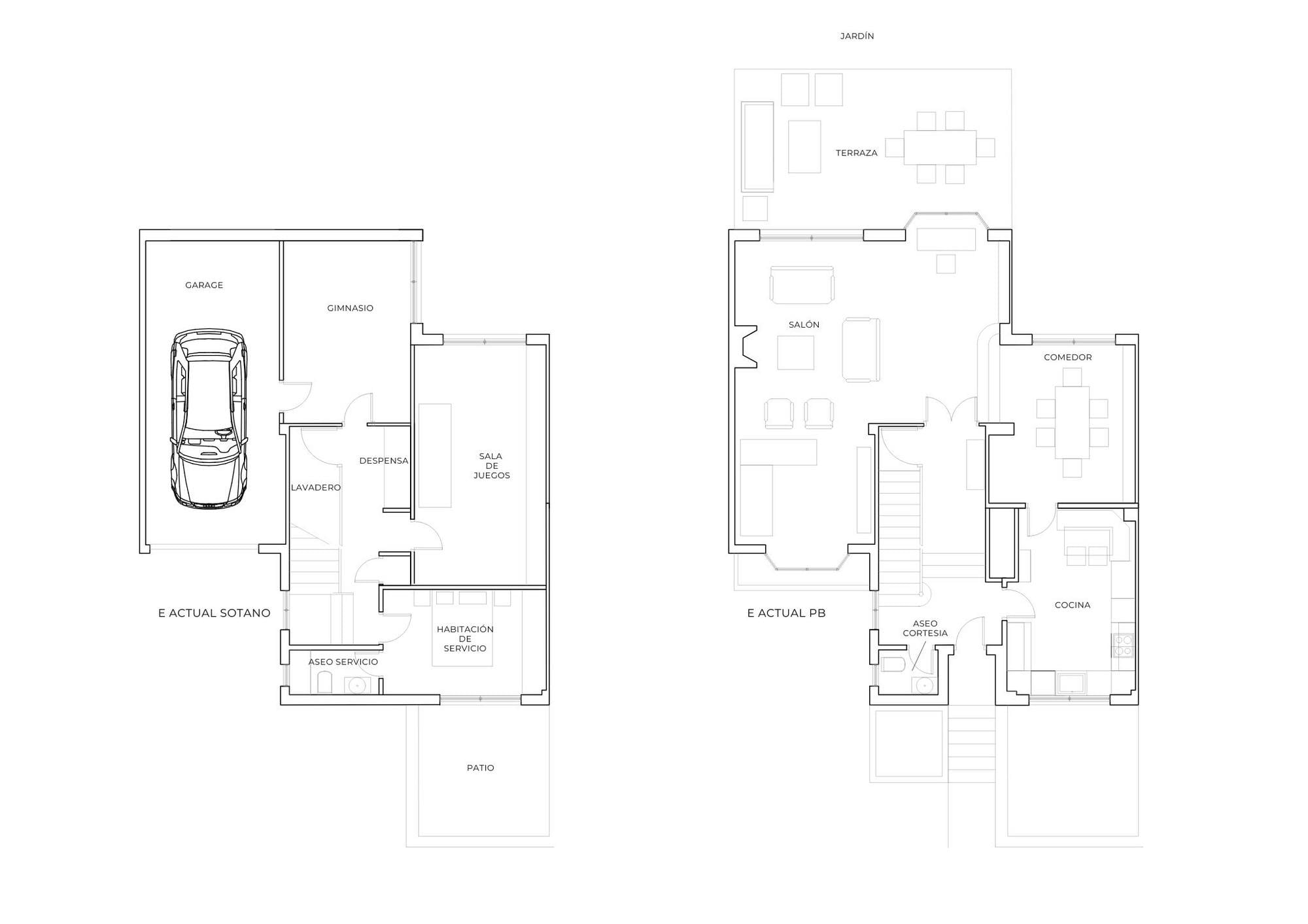 living - Casa / villa de 350m² con 307m² de jardín en venta en Majadahonda - Plano del piso thumbnail - 2
