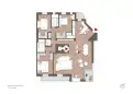 living - Domenichino 44 - Living - Dils - Floor Plan thumbnail - 1