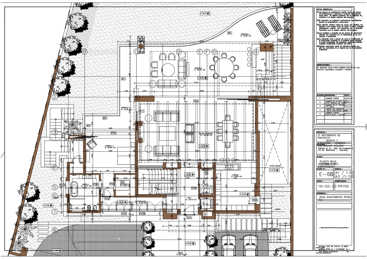 living - Casa / villa de 925m² con 220m² terraza en venta en New Golden Mile - Plano del piso - 1