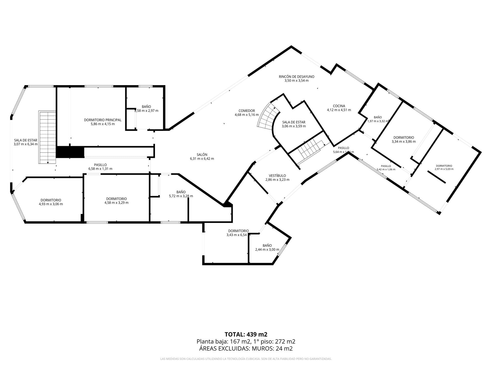 living - Casa / villa de 439m² en venta en Marbella Centro - Plano del piso thumbnail - 2