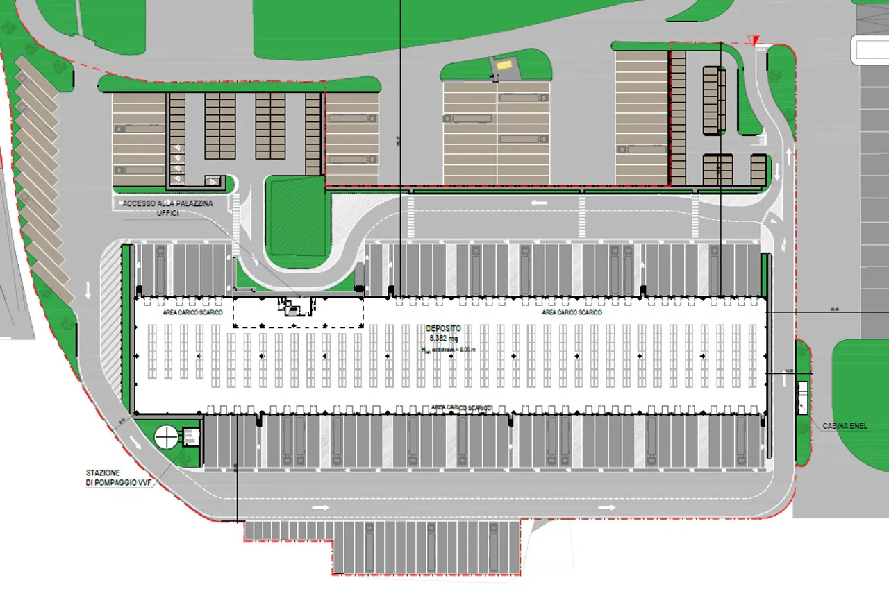 logistics - Bologna Interporto - Logistics - Dils - Verdiepingsplan - 1