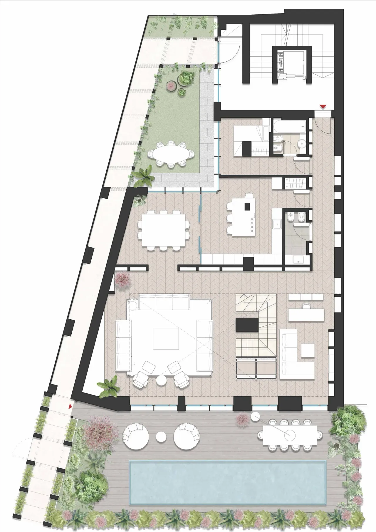 living - Via Varese n. 18 Milano - Wonen - Dils - Verdiepingsplan - 1